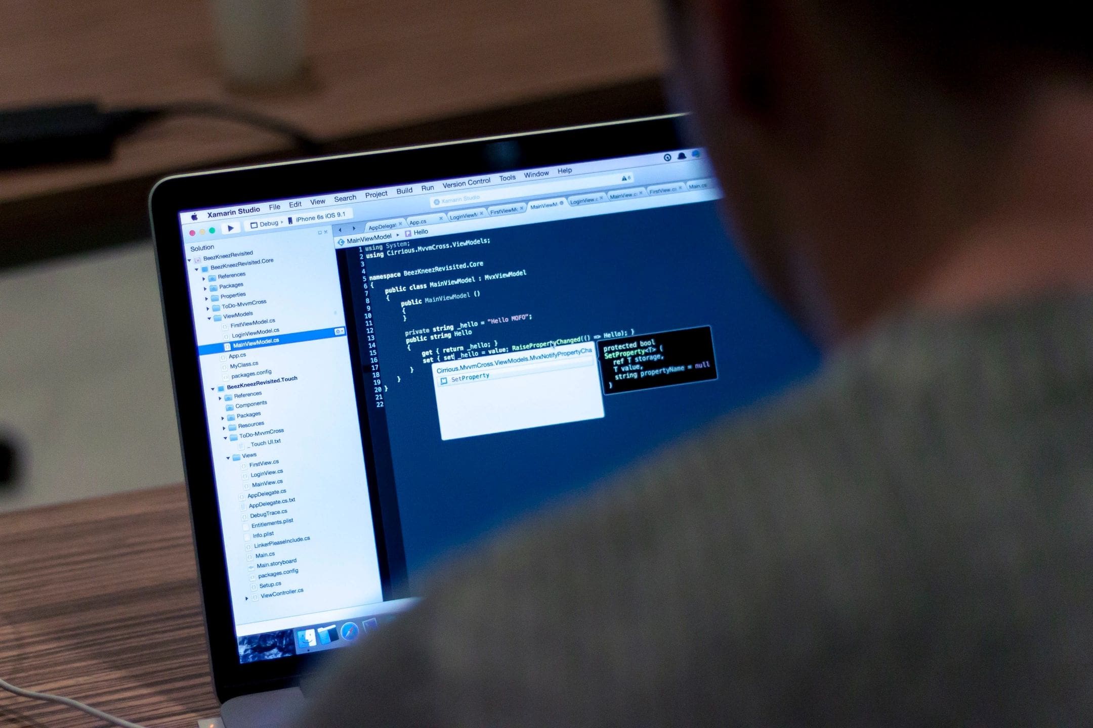 web developer writing code web developer writing code